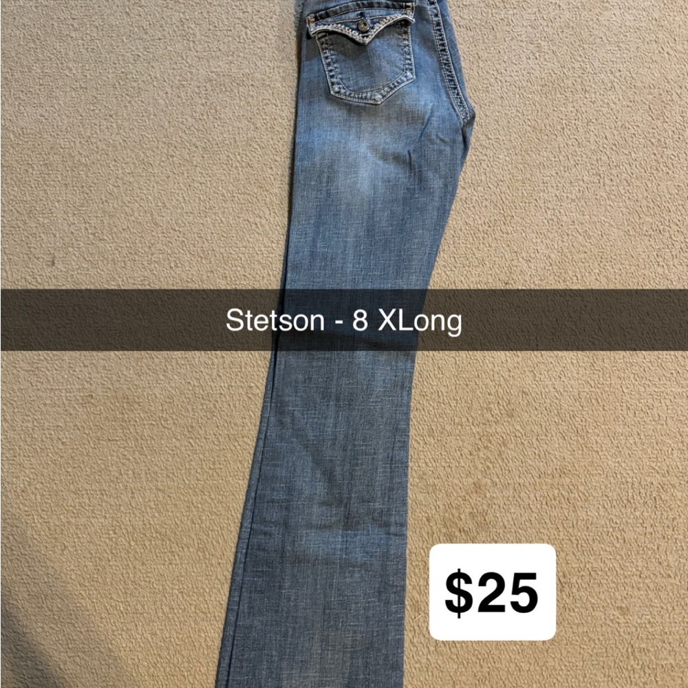 Stetson Blue Boot Cut Jeans Classic Style